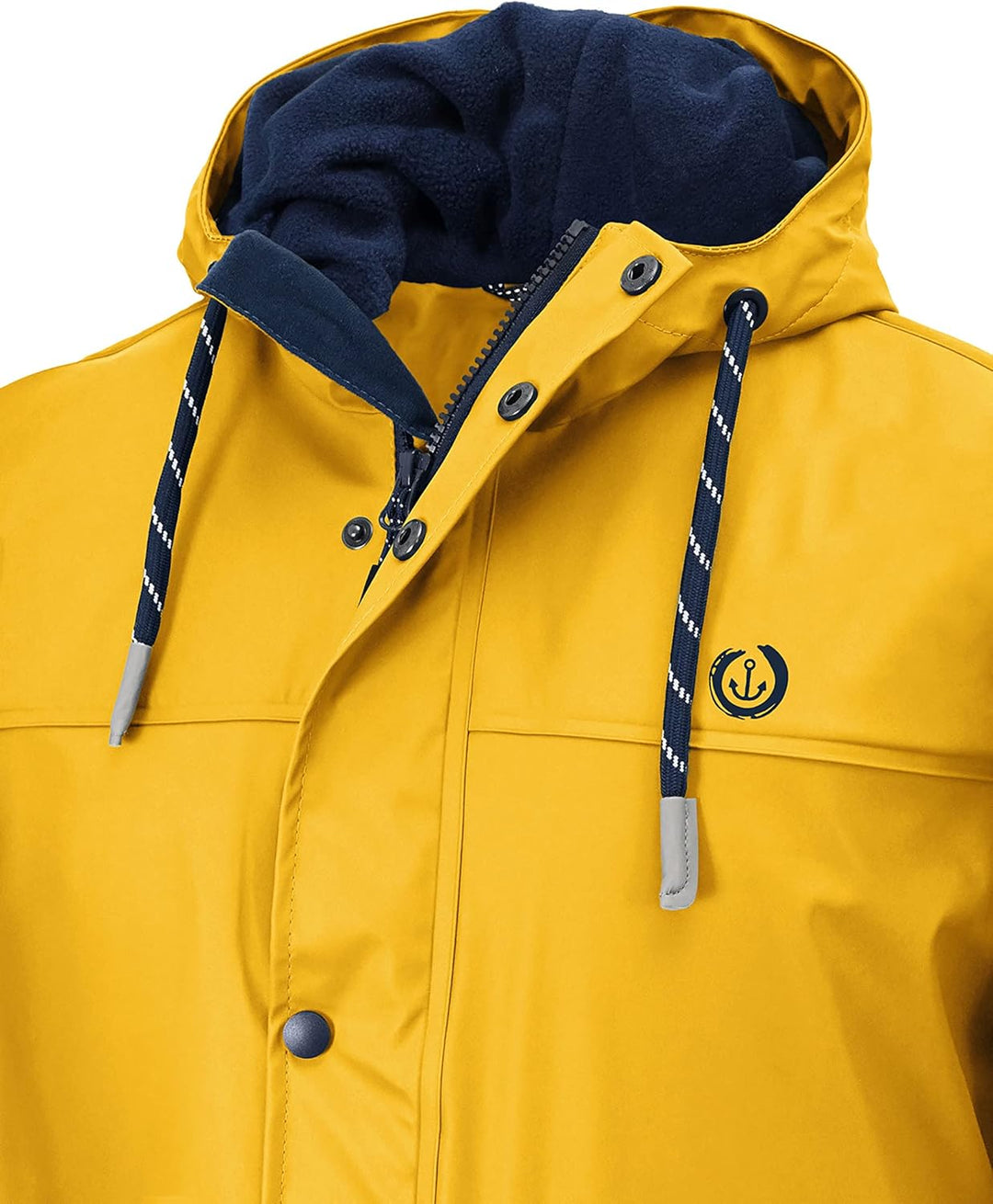 MADSea Herren Regenjacke Friesennerz warm mit Fleece gefüttert S Gelb, S Gelb