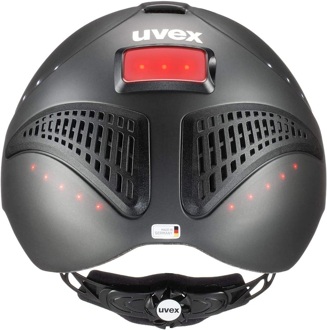 Uvex Reithelm exxential II LED anthrazit 52-55 cm, 52-55 cm