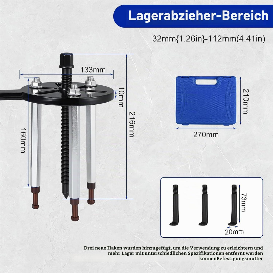 Faankiton 21 in 1 Lagerabzieher Set, Universal Innenlager Abzieher, Multifunktionales Lagerentfernun