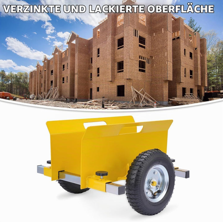 Plattenroller 300 kg Tragfähigkeit, Plattenwagen Klemmbacken 0-230 mm, Plattenklemmwagen mit 8 Zoll