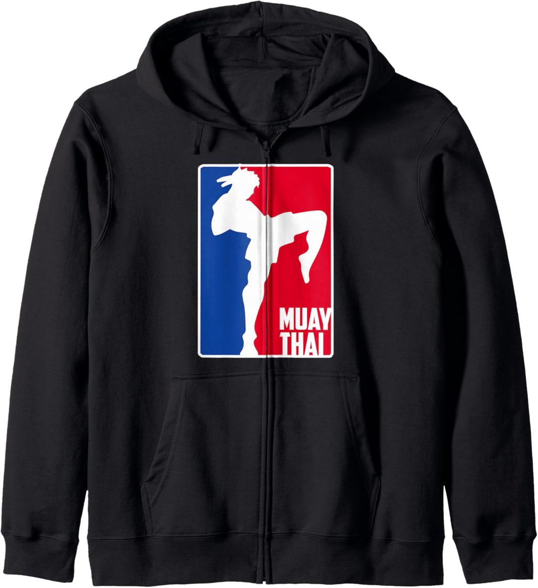 Muay Thai Fighter Retro Kickboxen Training MMA Kapuzenjacke