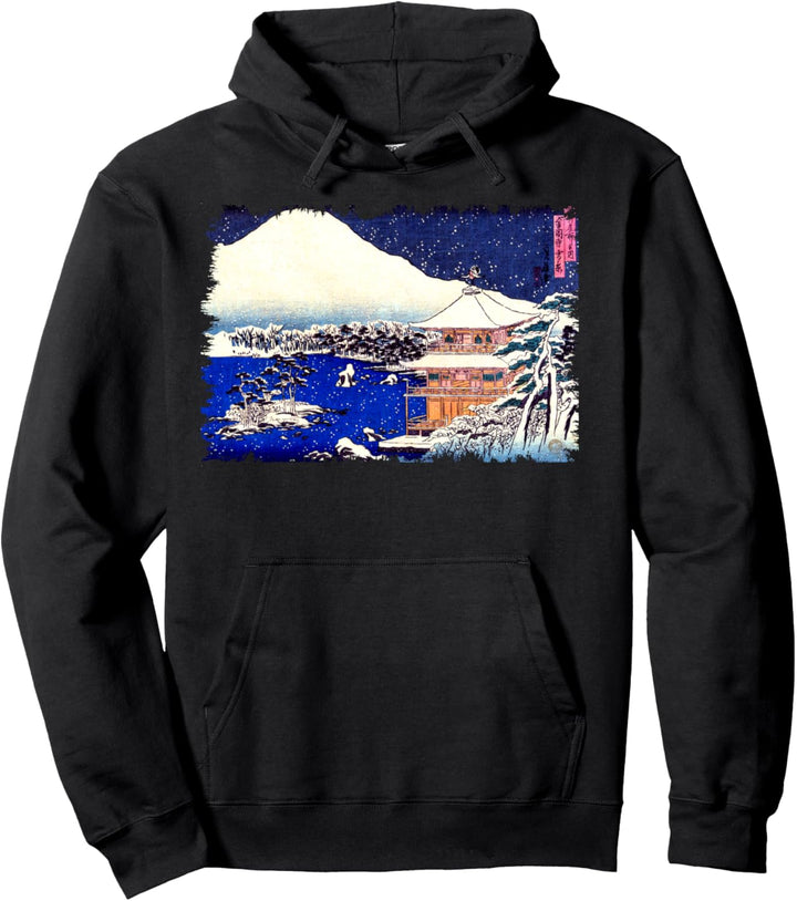 Berühmte Klassische Japanische Kunst Kinkakuji Tempel Schnee Pullover Hoodie