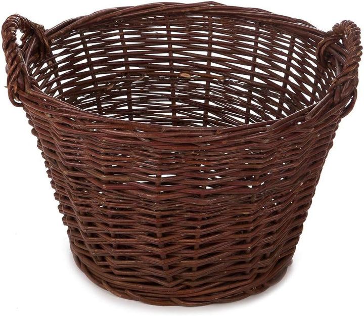 Weidenkorb Korb Holzkorb Kartoffelkorb Kaminholzkorb Obstkorb Kiepe Erntekorb 50cm