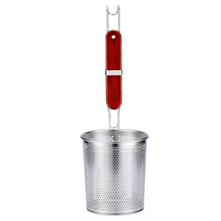 TENTA Kitchen Micro-Perforated Stainless Steel Pasta Basket Mesh Spider Food Dumpling Noodle Straine