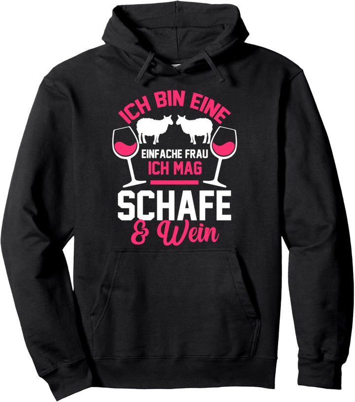 Schaf Wein Schafe Pullover Hoodie