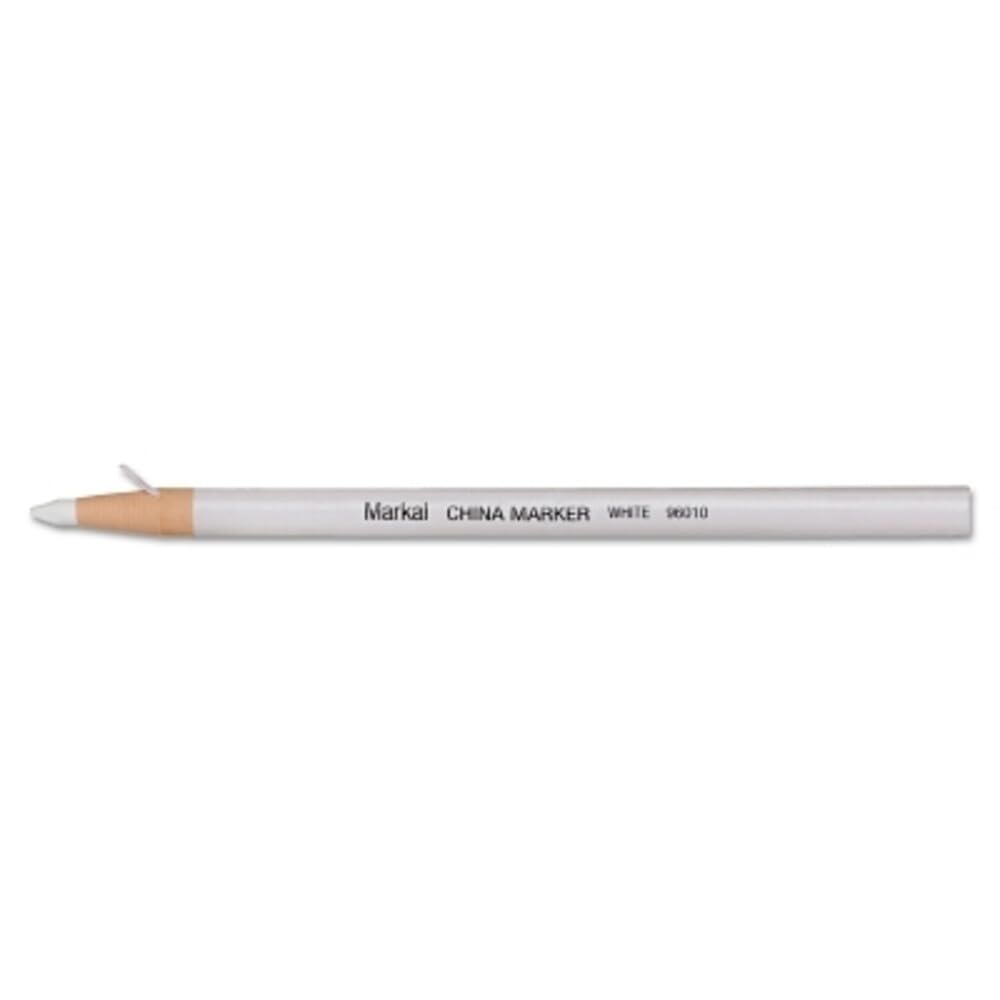 Markal China Marker weiss mit Papierhülle ( Inh.12 Stück ), weiss