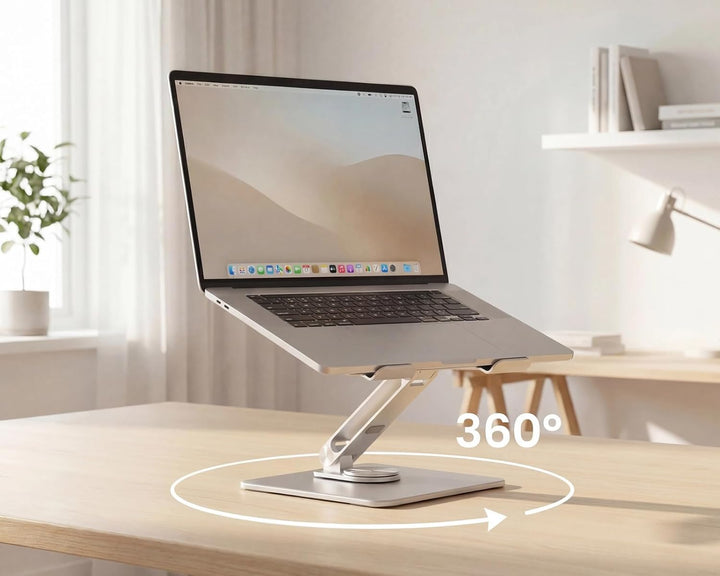 360° Drehbarer Laptop- und Tablet-Ständer – faltbar, höhenverstellbar, für 11"–17" Geräte 360° drehb