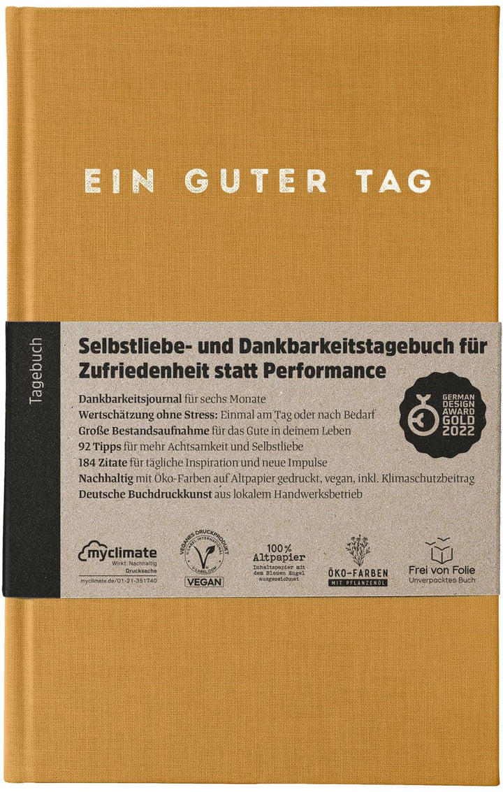 Ein guter Tag, Selbstliebe- und Dankbarkeitstagebuch. Nur 5-6 Minuten am Tag. Für Dankbarkeit, Achts