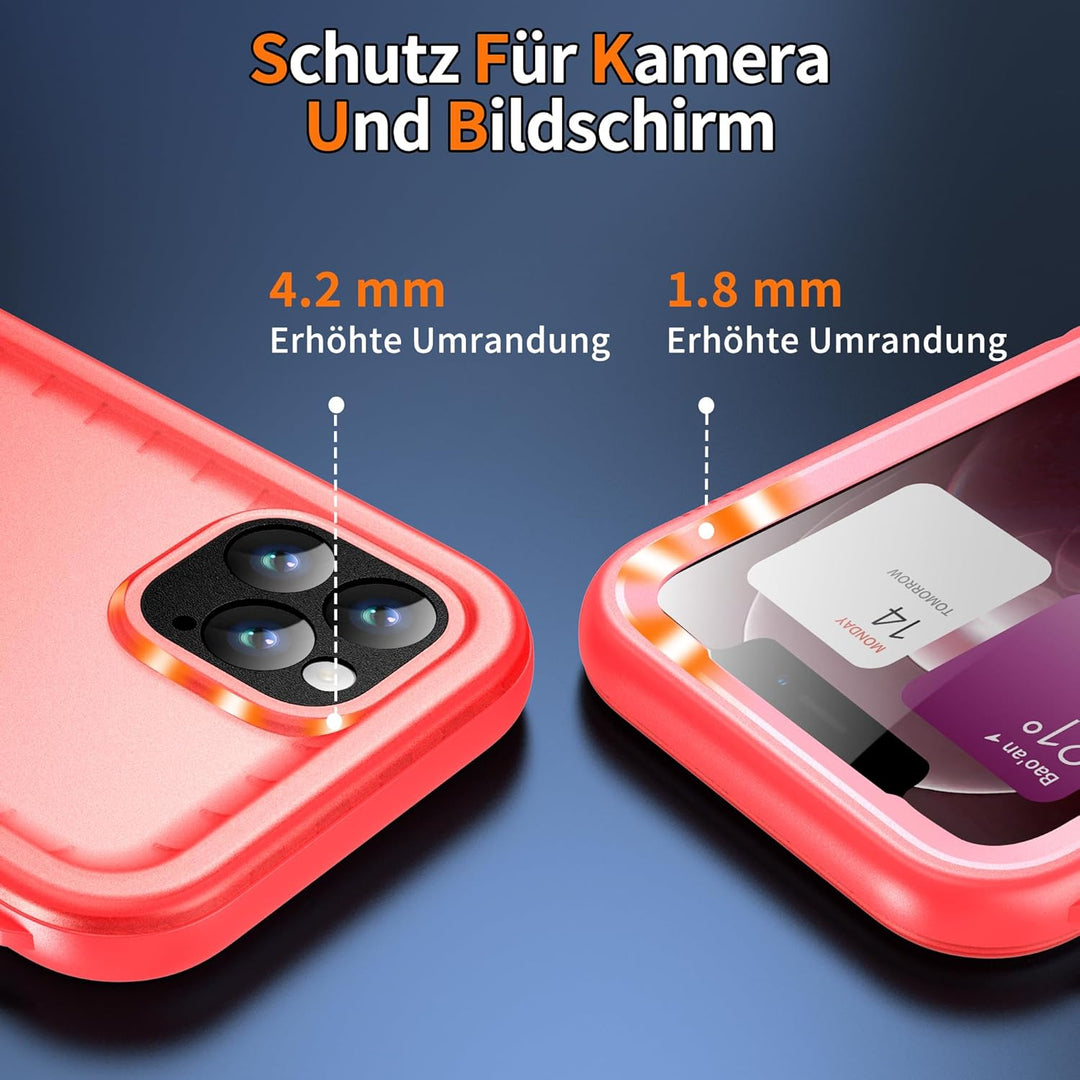 Cozycase TOP Militärschutz Hülle für iPhone 12 Pro Max wasserdichte 360 Grad Panzerhülle Outdoor Cas