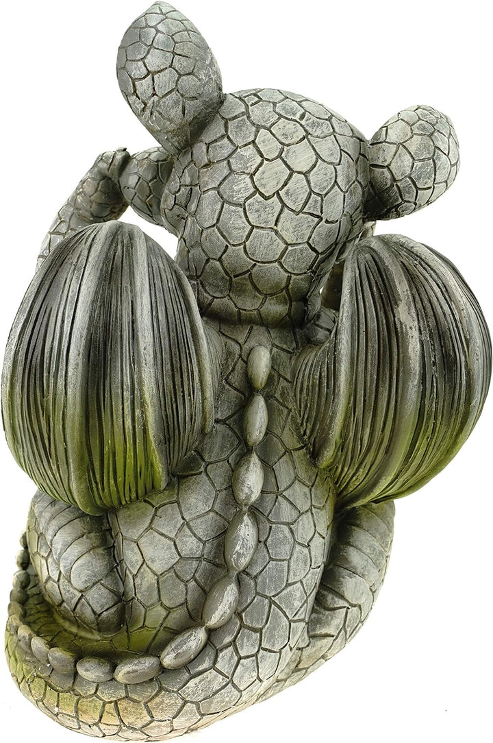 Kremers Schatzkiste Drachenkind streckt Zunge Raus Drache Gargoyle Figur