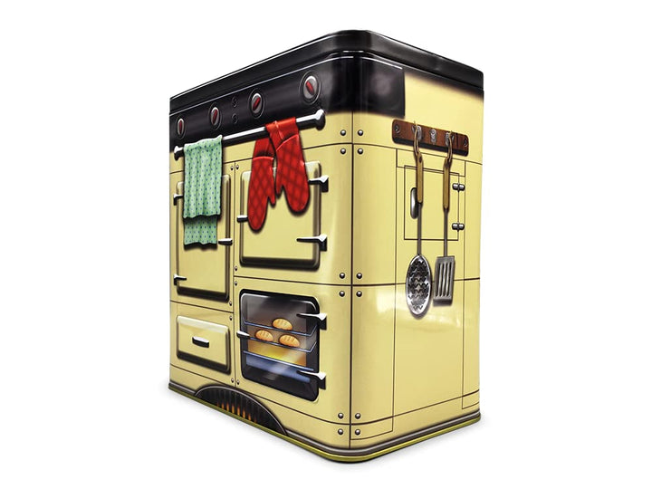 Nostalgischer Backofen beige - Dose in Form eines nostalgischen Backofens mit vielen Details - Keksd
