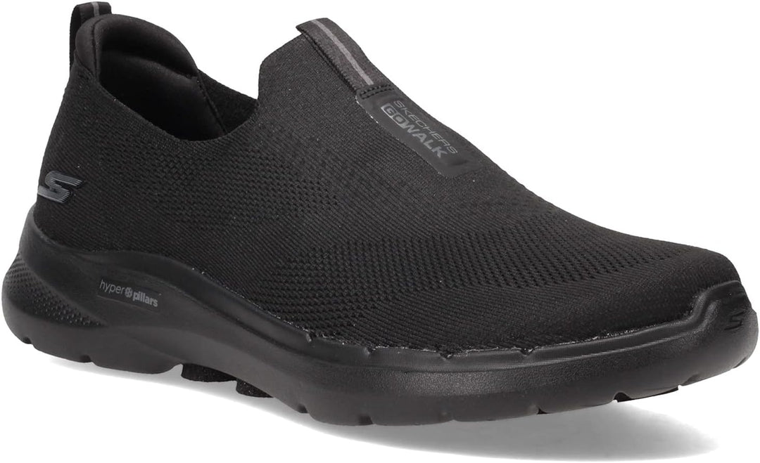 Skechers Herren Go Walk 6 Sneaker 39.5 EU Schwarz, 39.5 EU Schwarz