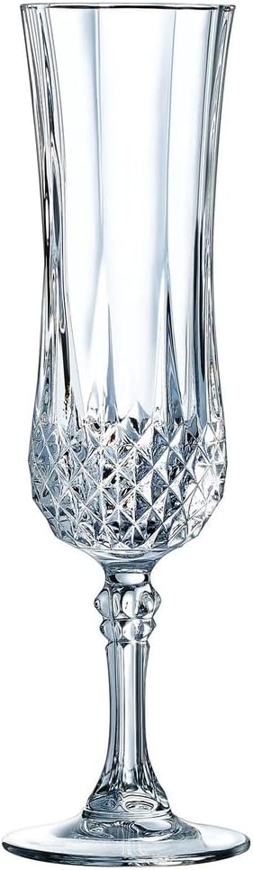 Cristal d´Arques Serie Longchamp ECLAT 6-er Set Sektkelch, 14 cl, Glas, Transparent, 6 Stück (1er Pa