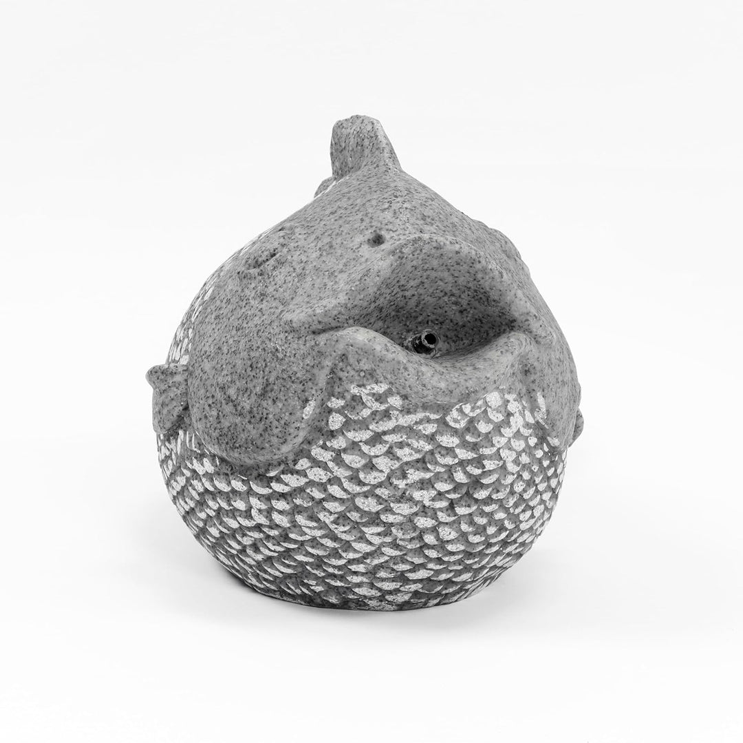 Esotec Wasserspeier-Figur Fisch EINZELFIGUR | Teichfigur Gartenstatue Gartenfigur Springbrunnen-Figu