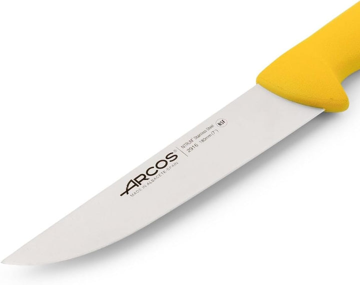 Arcos Fleischermesser aus Nitrum Edelstahl - Ideal für Fleisch - Griff aus Polypropylen, System zur