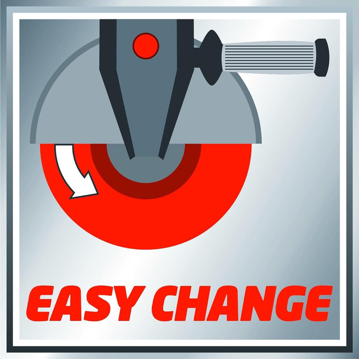 Einhell Winkelschleifer TC-AG 125 (850W, 12.000 1/min Drehzahl, 125mm Scheiben-ø, Scheibenschutz, Sp