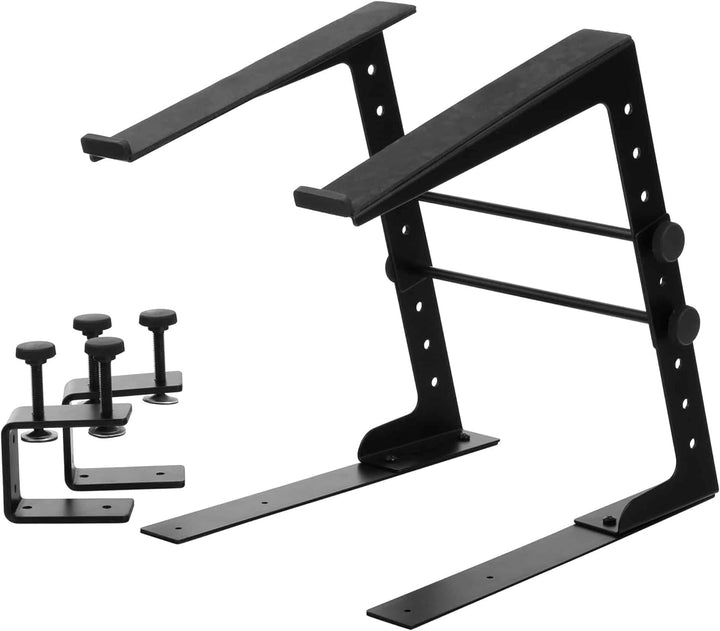 Pronomic LS-110 Laptopständer DJ Notebookstativ Laptop Stand, Schwarz & Adam Hall Cables K3TPC0300 A