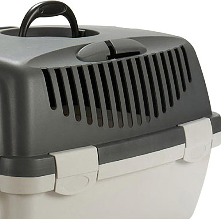 Tiertransportbox, Katzenkorb Gulliver in Grau, 48 x 32 x 97 cm