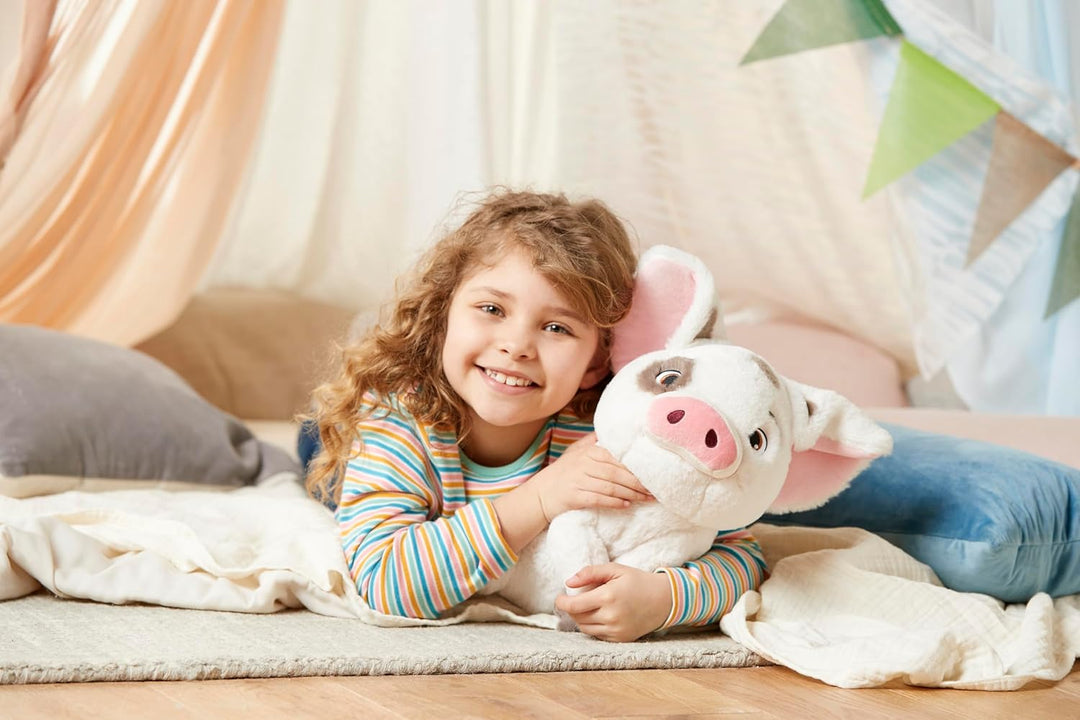 Disney Store Stofftier Pua, Vaiana, 30 cm, aus weichem Plüschmaterial mit Stickereien, für alle Alte