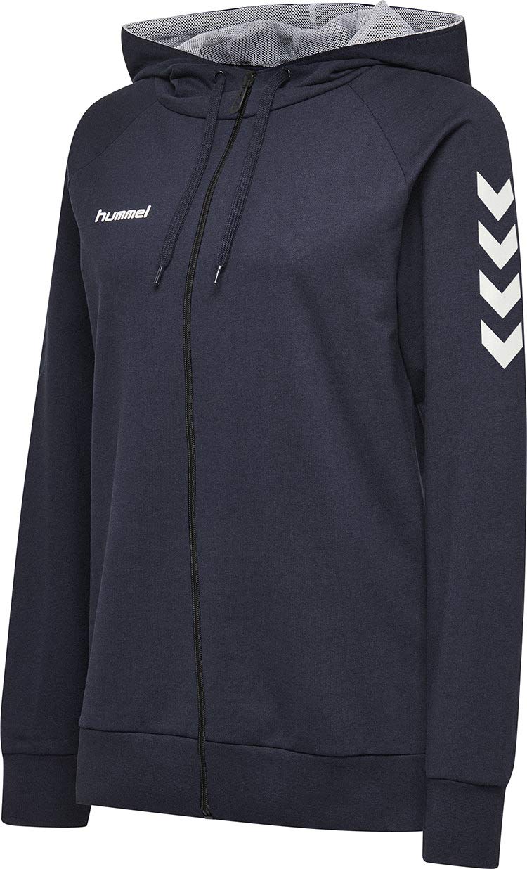 hummel Reissverschluss Kapuzenpullover Hmlgo Damen XS Blau, XS Blau