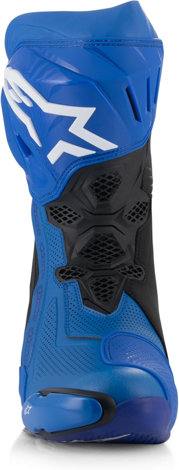 Alpinestars Supertech R Vented Motorradstiefel, blau/schwarz, 40 Blau Schwarz 40 EU, Blau Schwarz 40