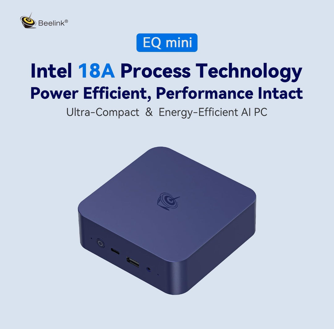 Beelink Mini PC, EQ13 Intel Alder Lake N200 Prozessor(bis zu 3.70GHz),16GB DDR4 RAM 500GB PCIe3.0 SS