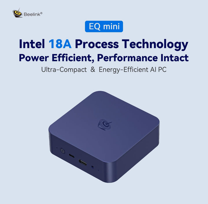 Beelink Mini PC, EQ13 Intel Alder Lake N200 Prozessor(bis zu 3.70GHz),16GB DDR4 RAM 500GB PCIe3.0 SS