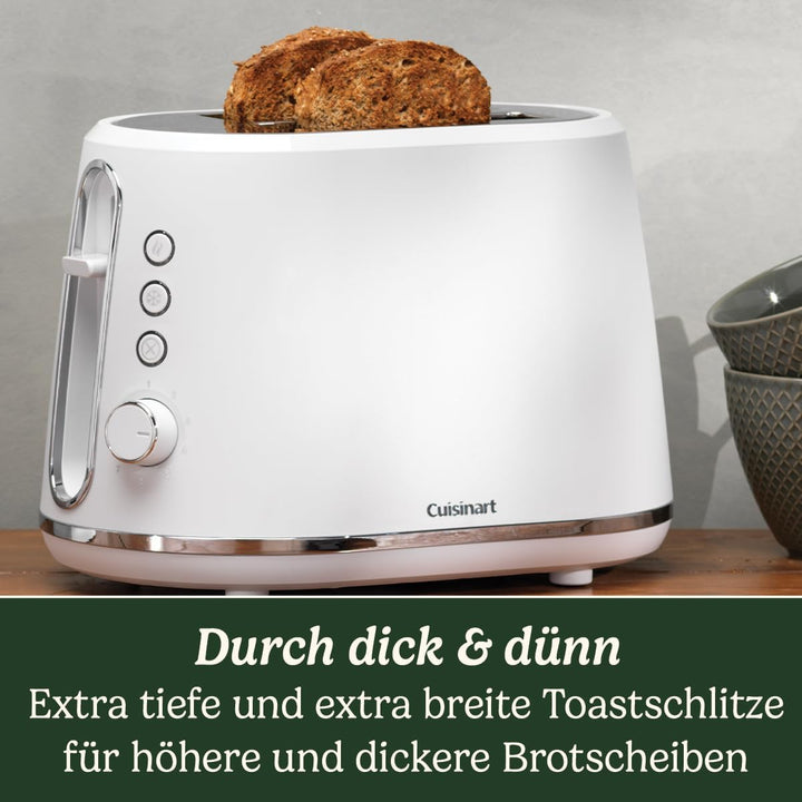 Cuisinart 2-Schlitz Toaster mit 7 Bräunungsstufen und extra breiten Schlitzen mit Selbstzentrierung
