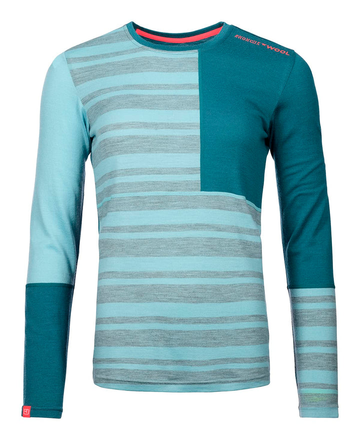 Ortovox Damen 185 Rock'n'Wool Long Sleeve W Sweatshirt, EIS Wasserfall, S
