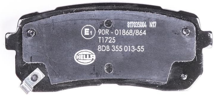HELLA PAGID 8DB 355 013-551 Bremsbelagsatz - T1725 - Dicke/Stärke: 15.5mm - Bremssystem: Mando - mit