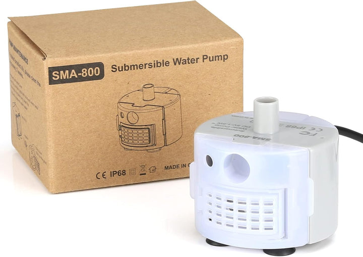 Diealles Shine Katzenbrunnen Pumpe mit LED, Leise Ersatzpumpe Katzenbrunnen USB, Katzen Trinkbrunnen