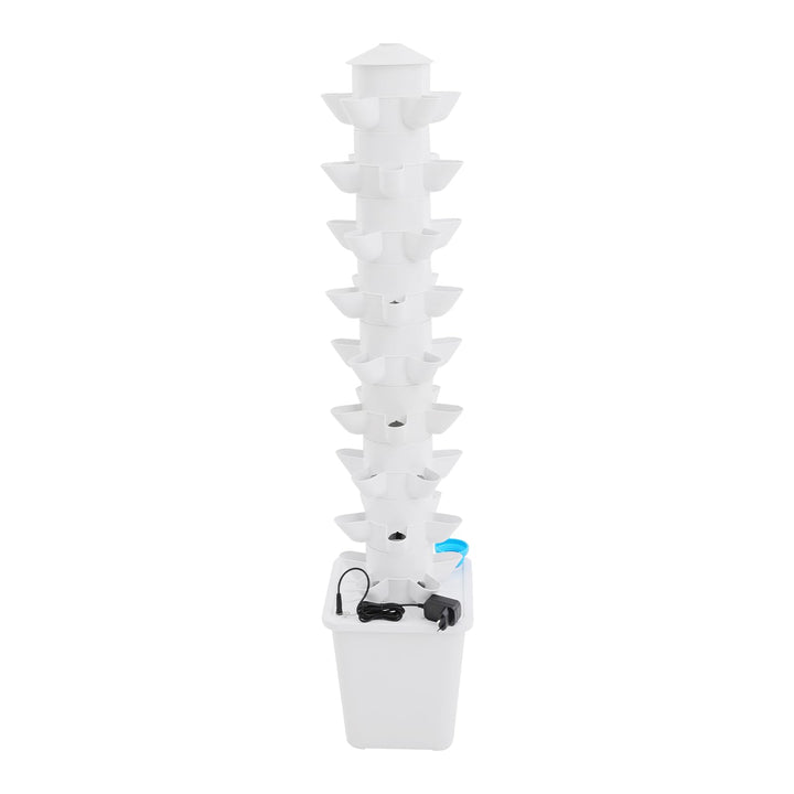 Hydroponischer Anbau Mechanismus Hydroponischer Anbau Kit, 9 Etagen Turm Anbau Mechanismus 45-Pod Hy