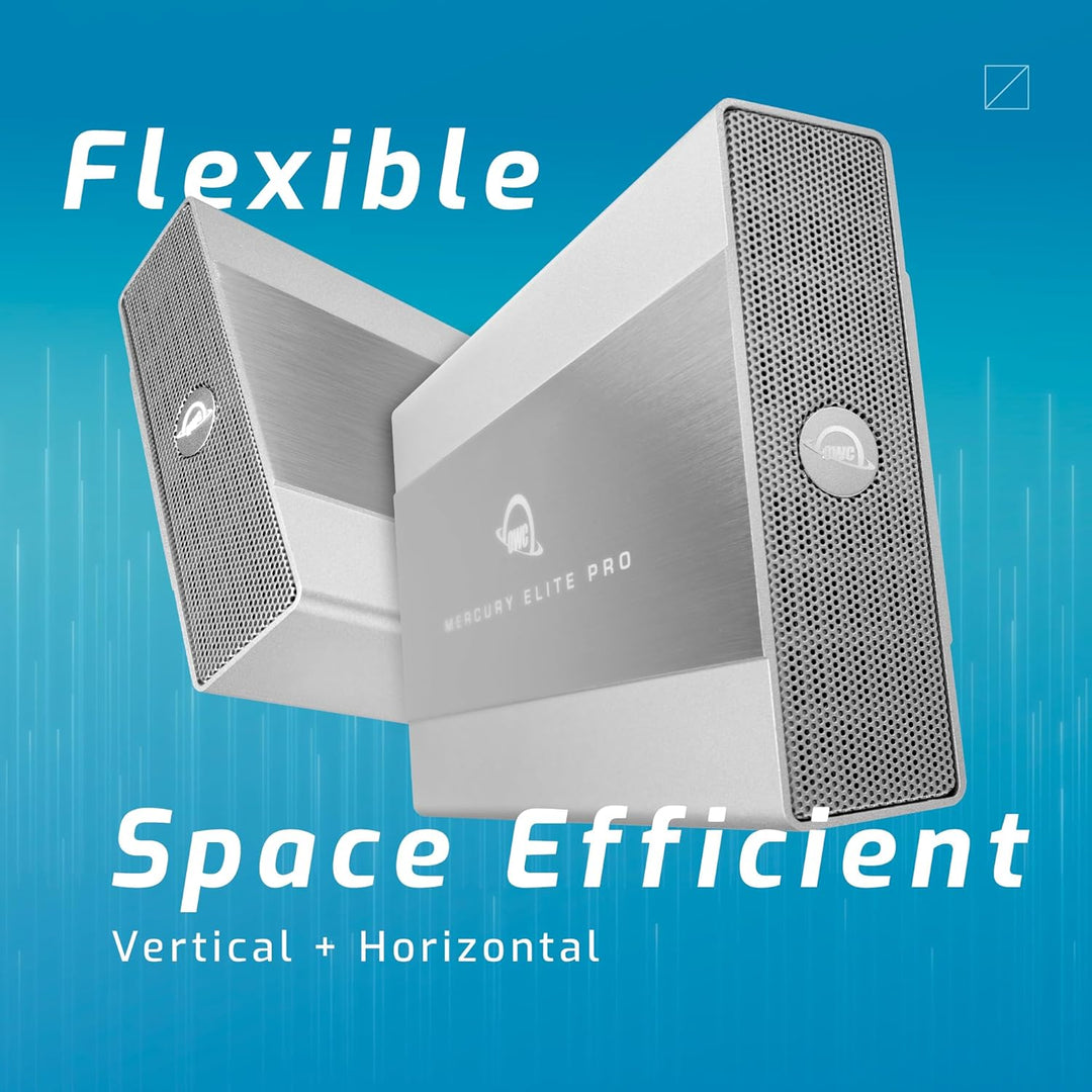 OWC Mercury Elite Pro - Gehäuse, USB 3.2 Gen 1 (bis zu 5 Gb/s), leise, lüfterloser Betrieb, 3,5-Zoll