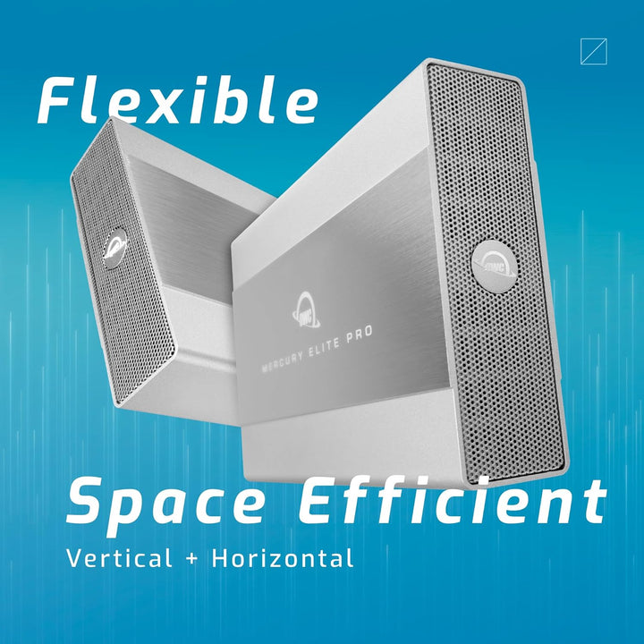 OWC Mercury Elite Pro - Gehäuse, USB 3.2 Gen 1 (bis zu 5 Gb/s), leise, lüfterloser Betrieb, 3,5-Zoll