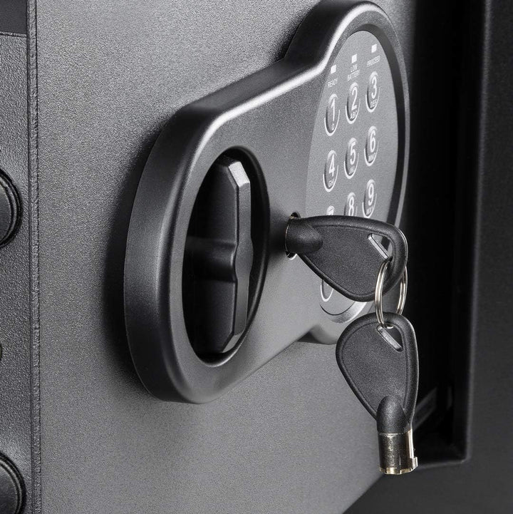 HomeSafe HV30E Möbeltresor mit Elektronikschloss, 30x38x30cm (HxBxT), Digitaler Tresor für Zuhause,