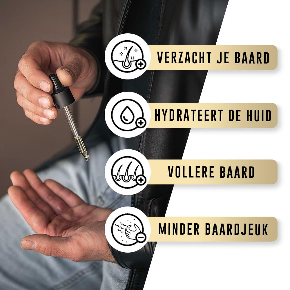 Guardenza Bart Öl – Original – alle Natural 30 ml spendet Feuchtigkeit Skin & erweicht Bart & reduzi