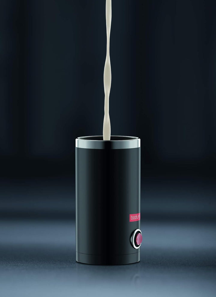 Bodum 11870-01EURO BISTRO Elektrische Milchaufschäumer, 550, Edelstahl, Schwarz