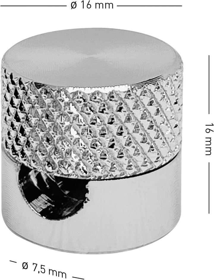 smartect Aluminium Wand- und Deckenpins für Textilkabel [4 Stück, Geriffelt, Metall] Deckenbefestigu