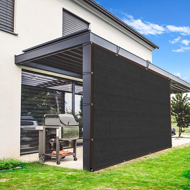 Schattennetz mit Ösen, Leicht Atmungsaktiv Schattennetz Garten, 80% Shading Rate UV-Beständiges, Sch