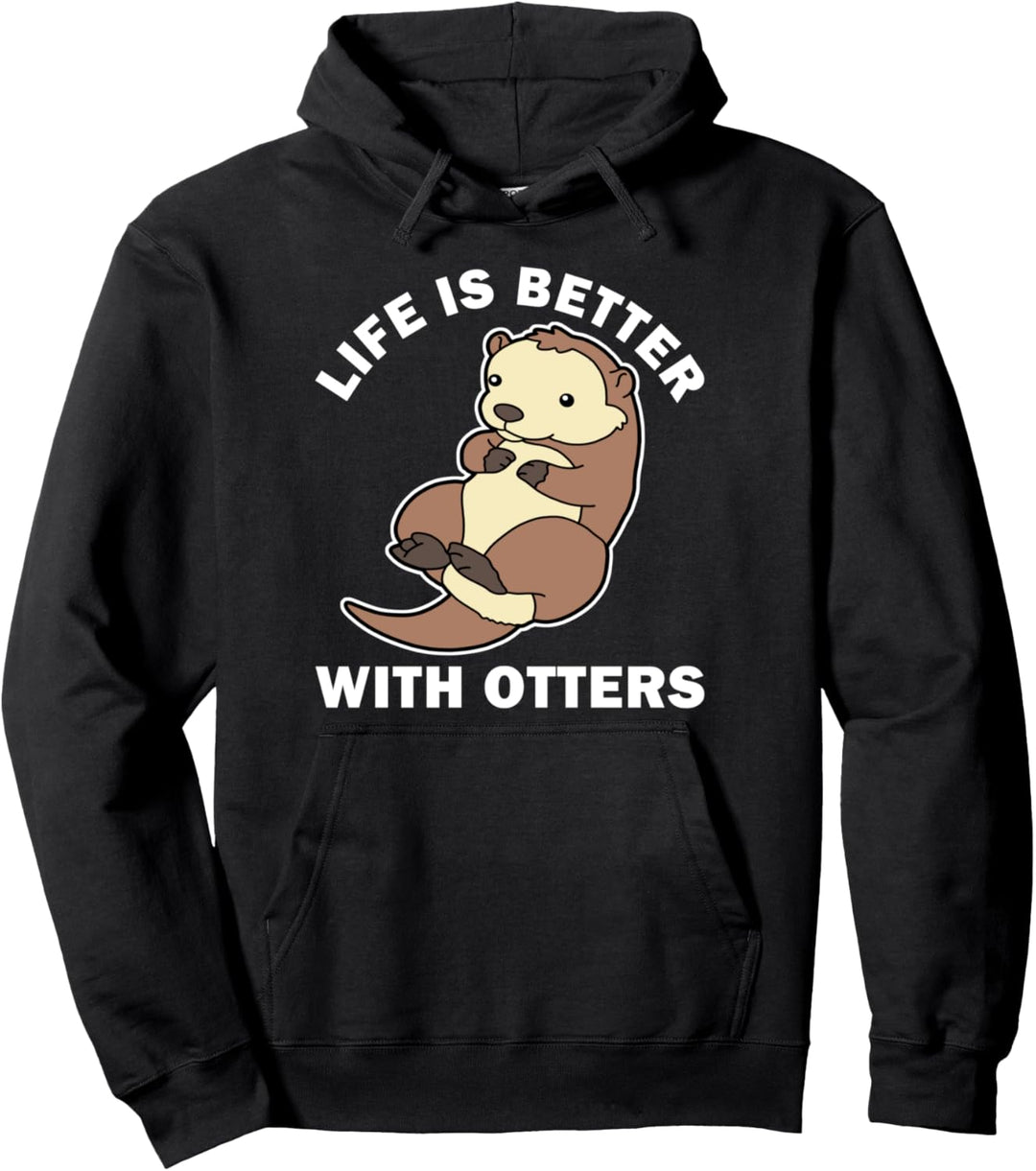 Otter Hoodie Frauen Seeotter Geschenk Männer Otterfans Otter Pullover Hoodie
