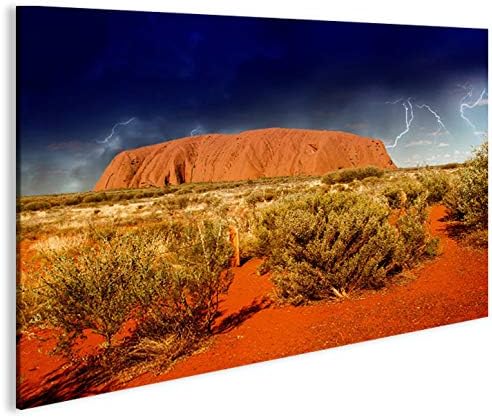 islandburner Bild Bilder auf Leinwand Ayers Rock V2 Australien 1p XXL Poster Leinwandbild Wandbild D