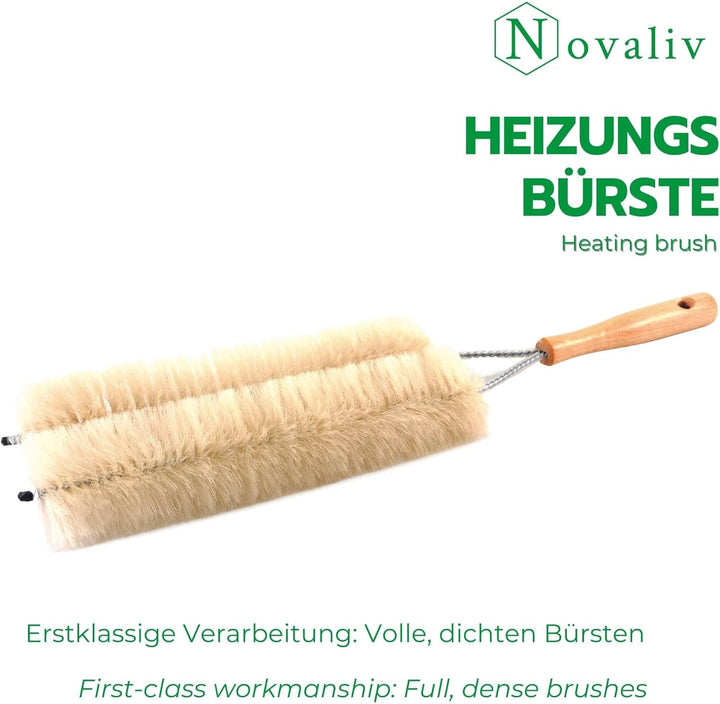 Novaliv 2X Jalousienbürste Jalousien Rolladenbürste Rollo Reinigungsbürste 47x14cm IDEAL auch als He
