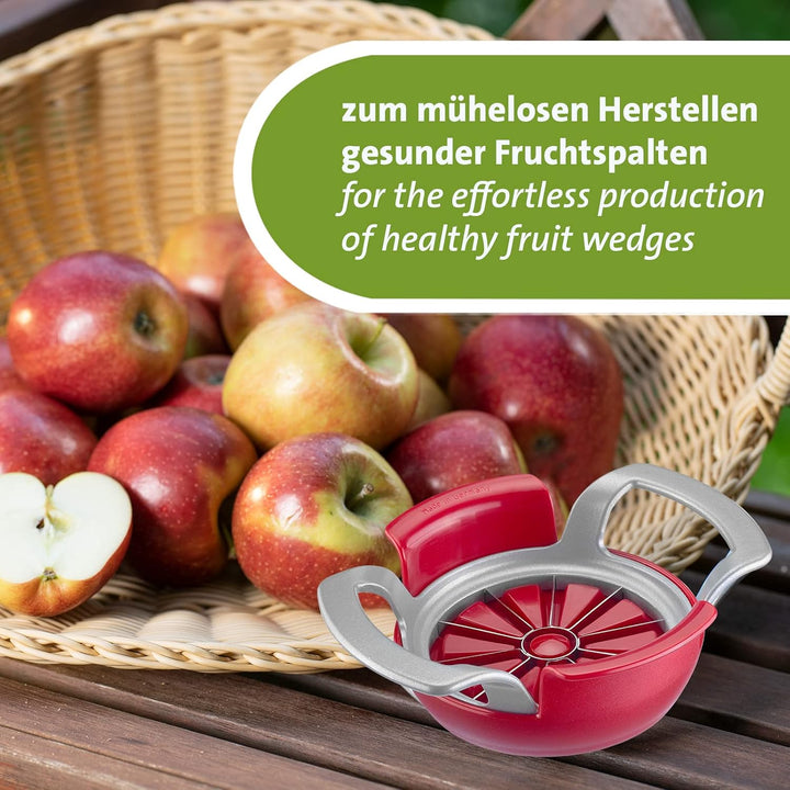 Westmark Apfel- und Birnenteiler-Set, 2 tlg., Apfel- u. Birnenteiler + Sparschäler, Rostfreier Edels