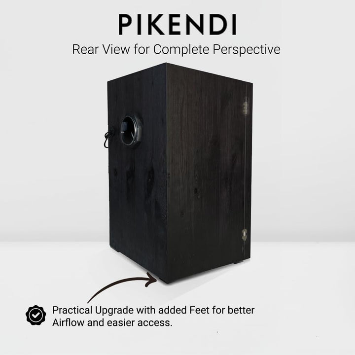 Bonsanto Pikendi Premium Schwarz Mini Grow Box, Komplett Set mit leisem Aktivkohlefilter & 35W LED,