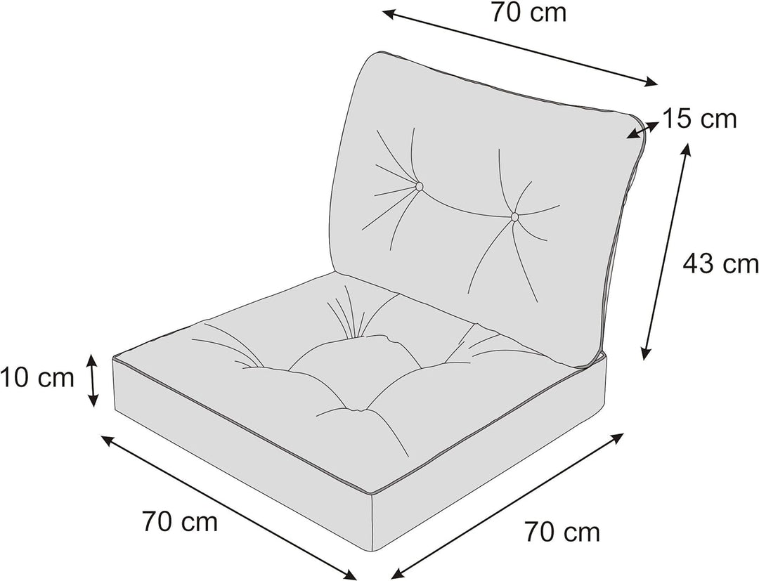 Gartenkissen Sitzauflage auf Gartenmöbel, Rattan, Gartenpolster Polsterauflagen auf Rataanmöbel,Kiss