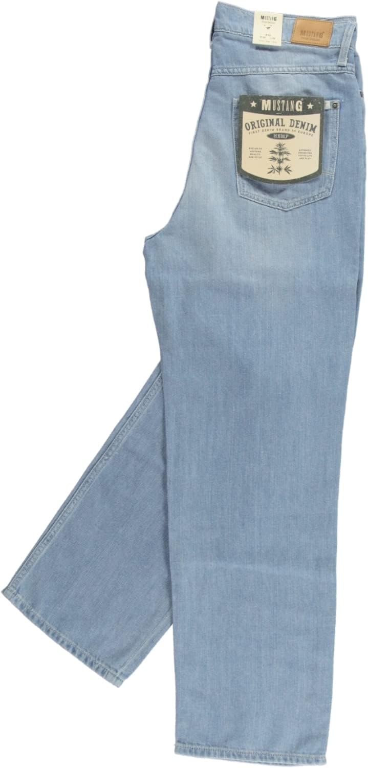 MUSTANG Damen Jeans Hose Style Moms 25W / 32L Mittelblau 301, 25W / 32L Mittelblau 301