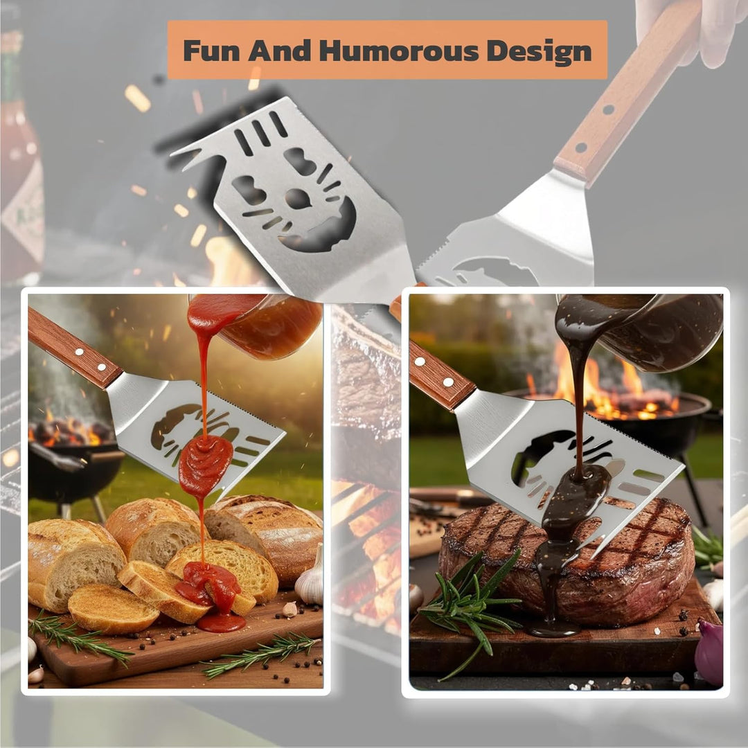 Multifunktions Grillwerkzeug,Outdoor Grillutensilien,Grillzubehör Männer Geschenk,7 in 1 Grill Zubeh