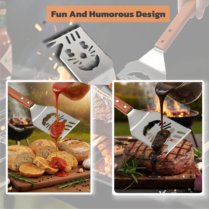 Multifunktions Grillwerkzeug,Outdoor Grillutensilien,Grillzubehör Männer Geschenk,7 in 1 Grill Zubeh