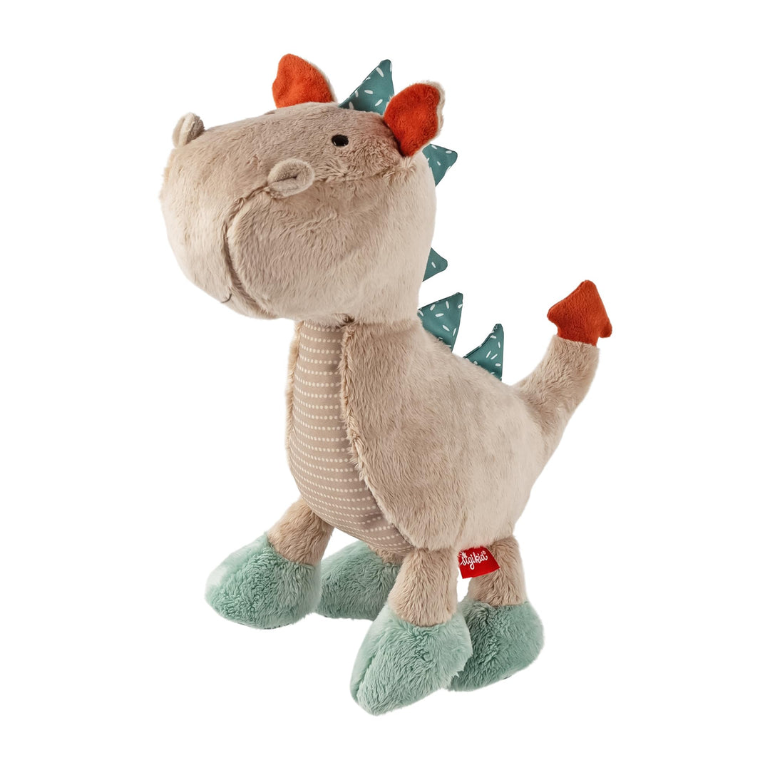 sigikid 43273 Drache Patchwork Sweety, Plüsch, Kuscheltier, Stofftier, kuschelweich, Trendfarben, ab