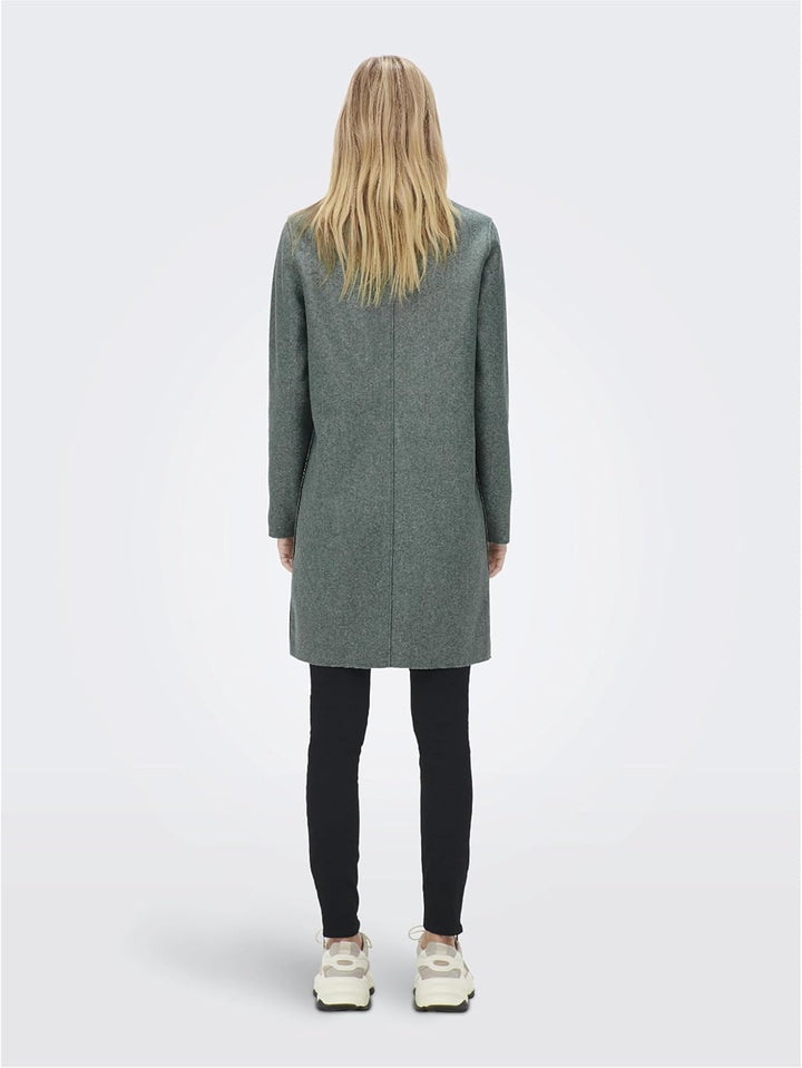 ONLY Damen Onlcarrie Bonded Coat OTW Noos Mantel XXS Balsam Green/Detail:melange, XXS Balsam Green/D